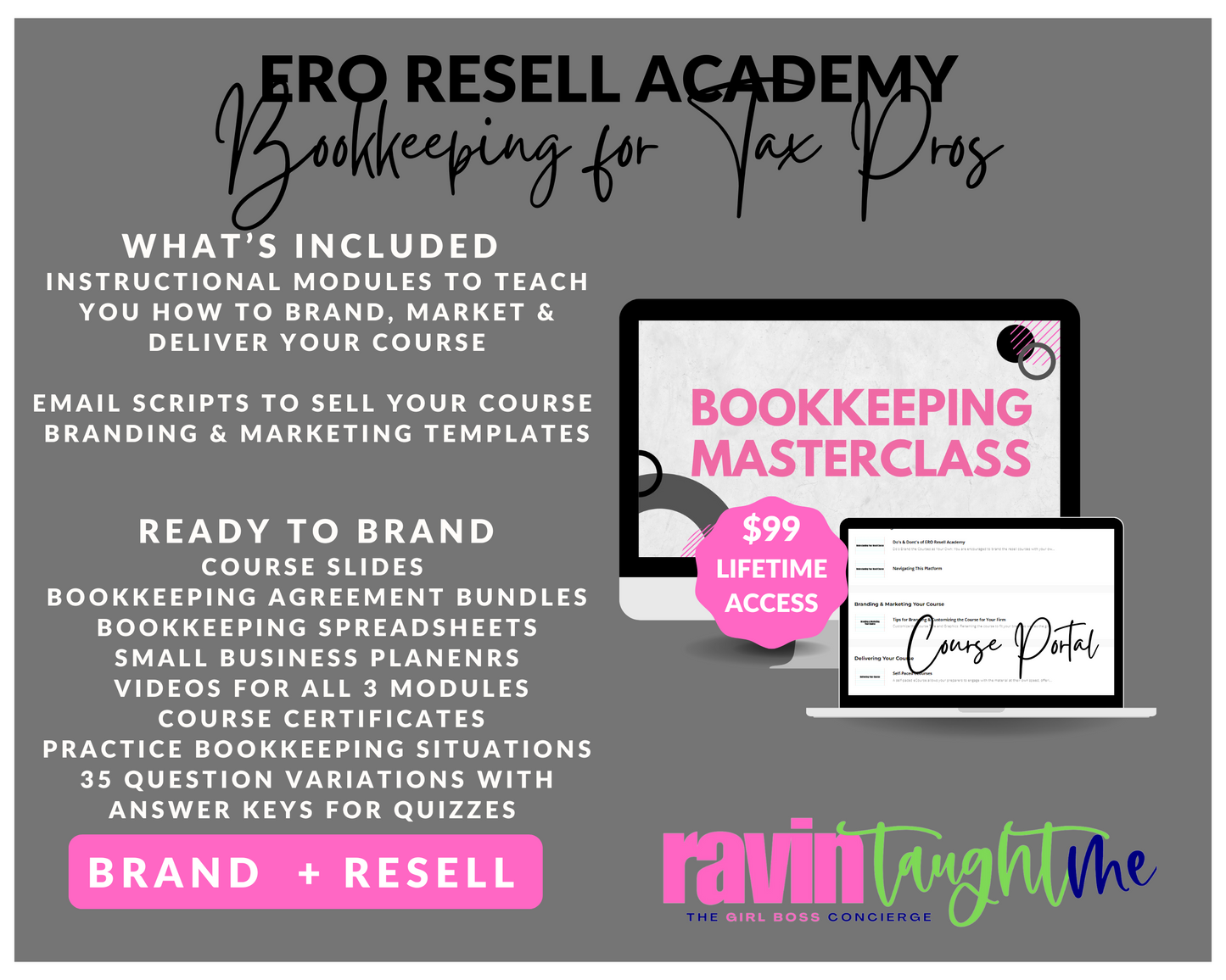 ERO RESELL ACADEMY: Bookkeeping for Tax Pros