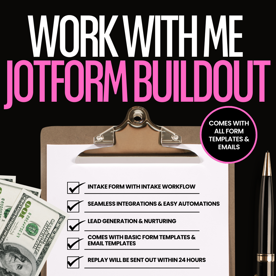 Jotform Work with Me Session