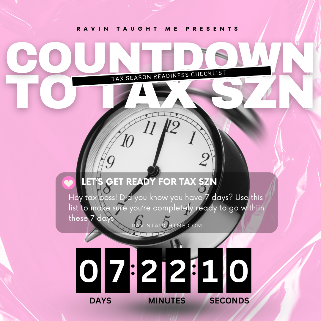 7 Day Countdown Checklsit