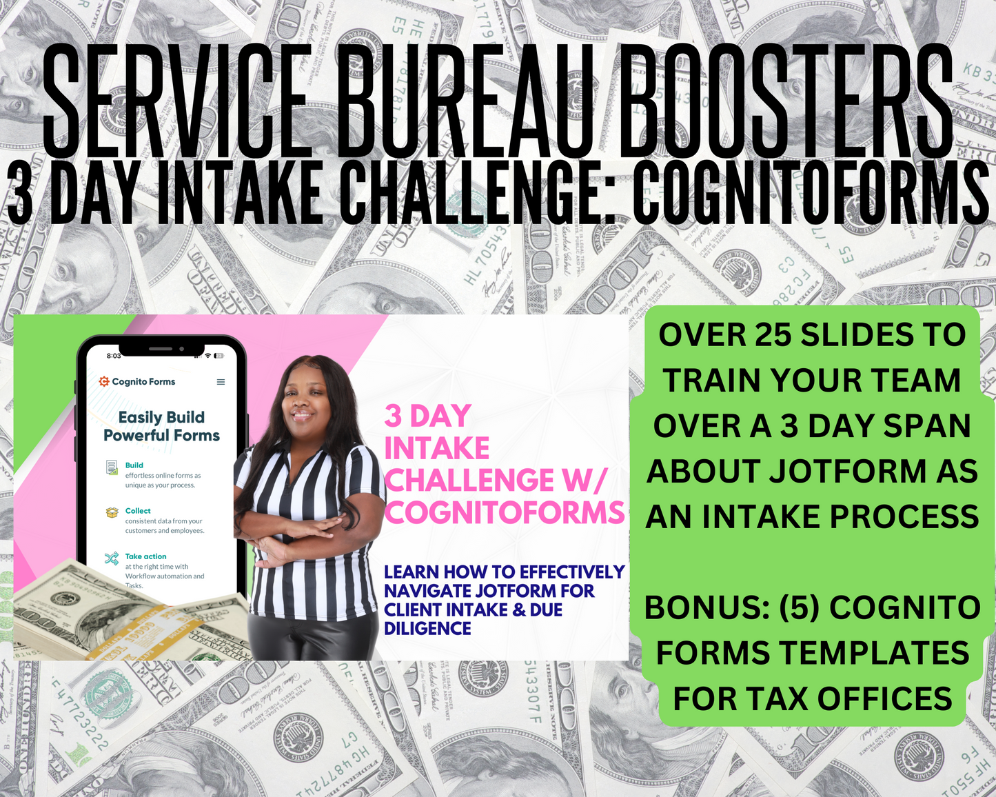 Service Bureau Boosters: 3 Day Intake Challenge with Cognitoforms