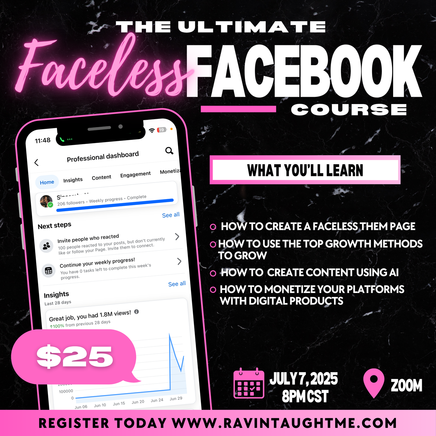 Faceless Facebook Course REPLAY