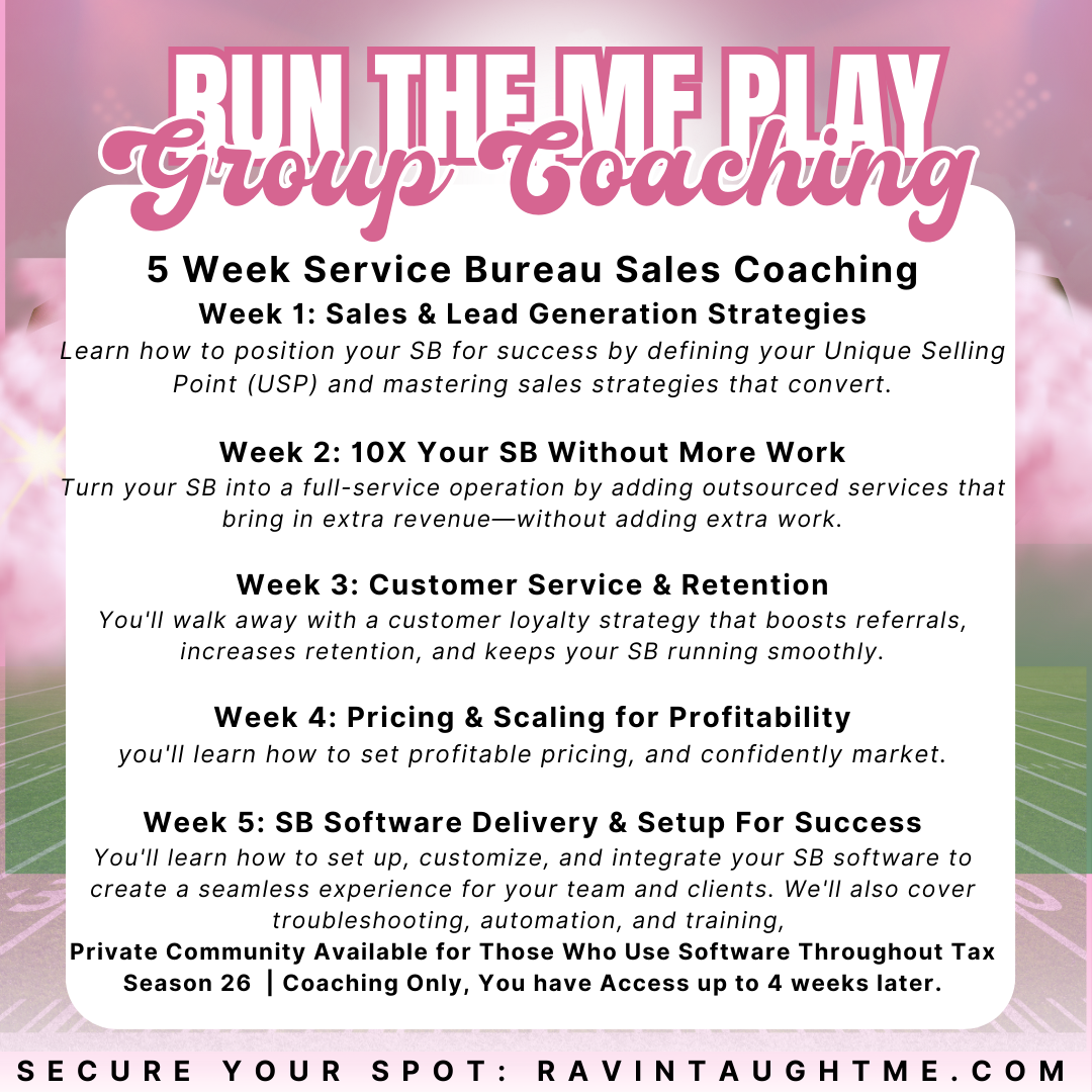 Service Bureau Coaching Cohort 2