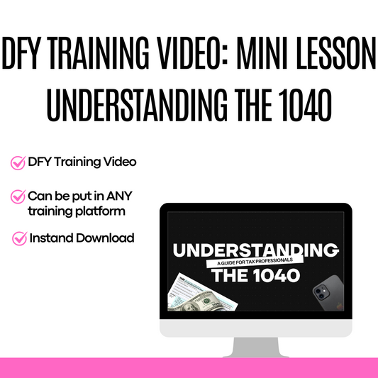 DFY Training Videos Mini-Lesson