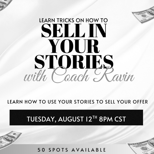 Marketing with Ravin: Sell in Your Stories