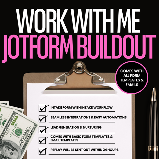 Jotform Work with Me Session