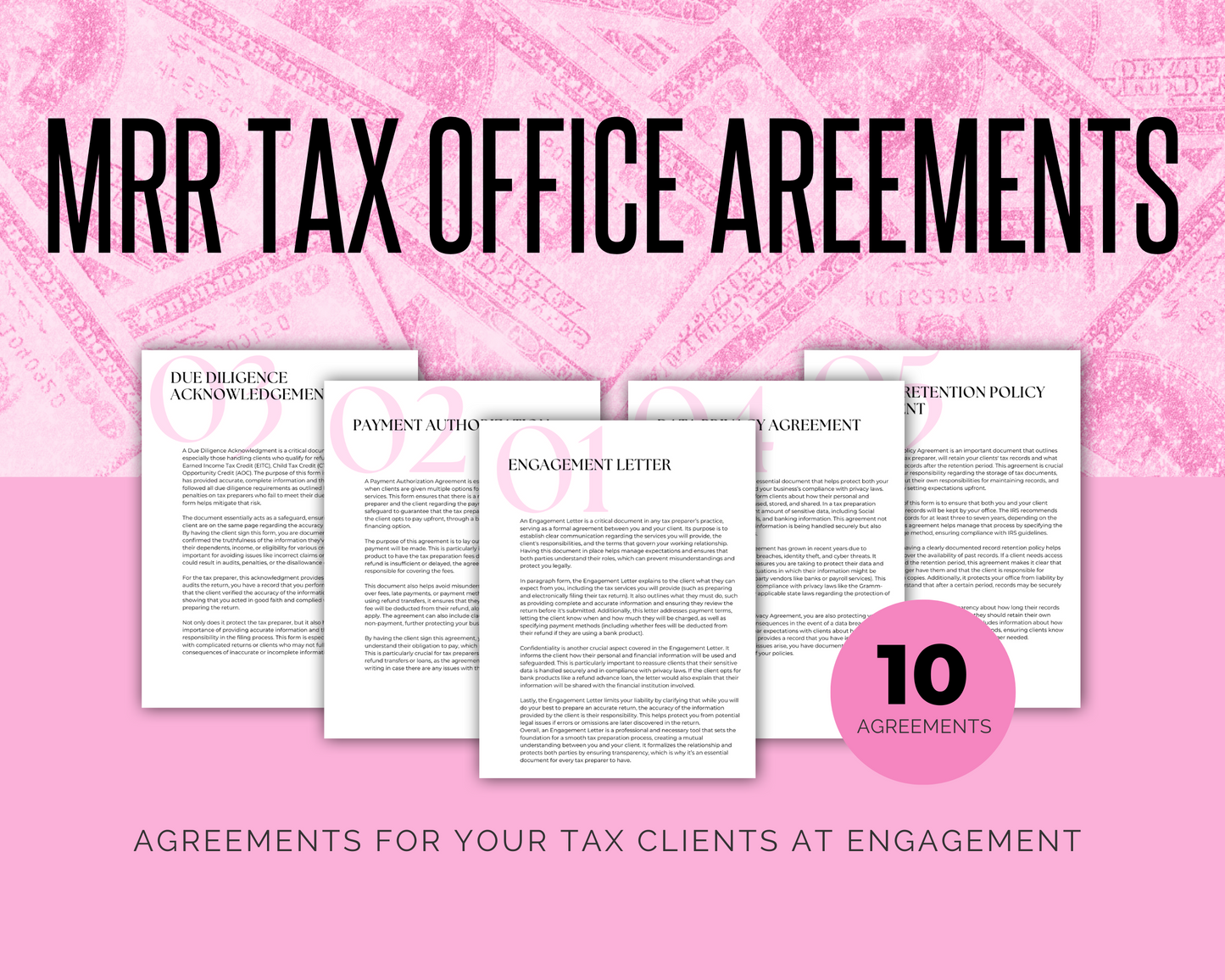 MRR: 2024 Tax Preparer Agreements