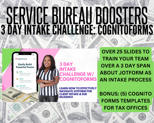 Service Bureau Boosters: 3 Day Intake Challenge with Cognitoforms