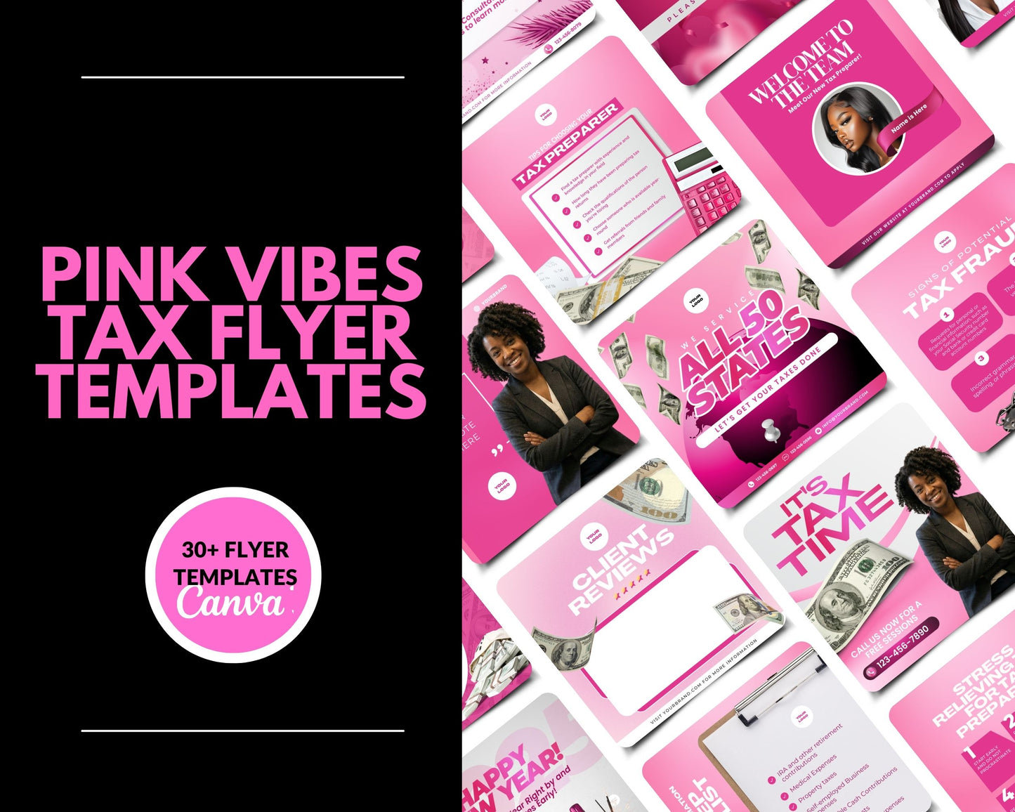30+ Pink Vibes Tax Flyer Templates