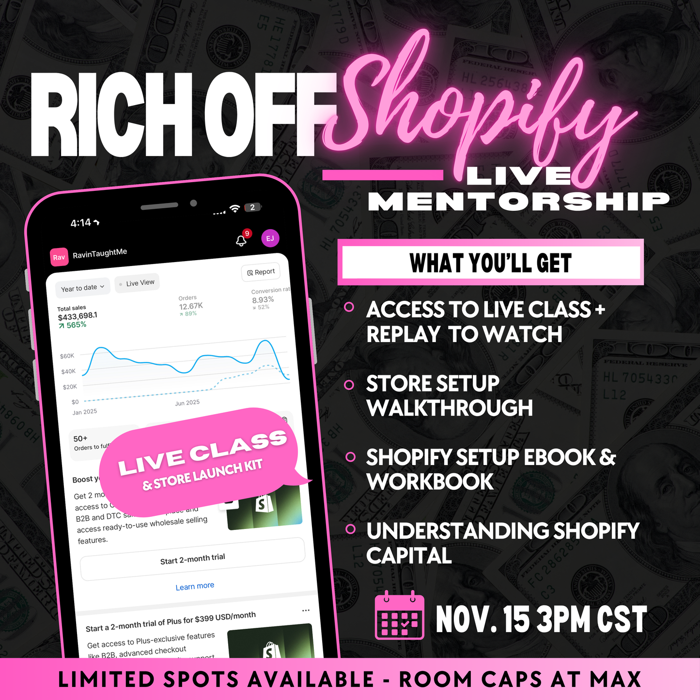 Rich Off Shopify: Digital Products Live Mentorship