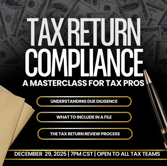 Tax Return Compliance Team Training