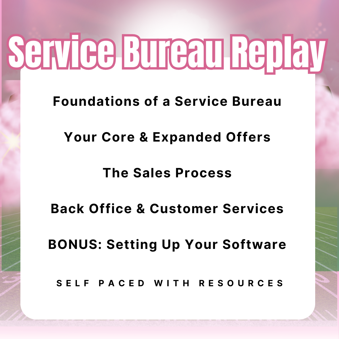 Service Bureau Self-Paced Class