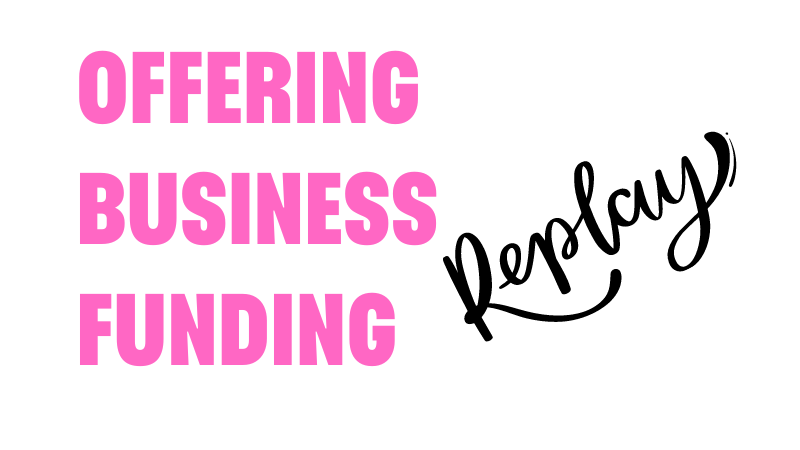 Offering Business Funding Webinar
