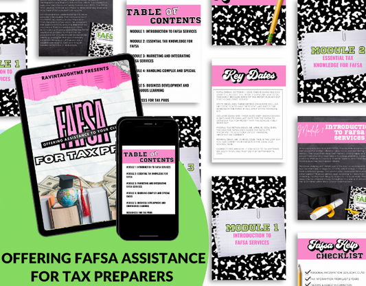 Offering FAFSA Assistance to Families as  Tax Preparers