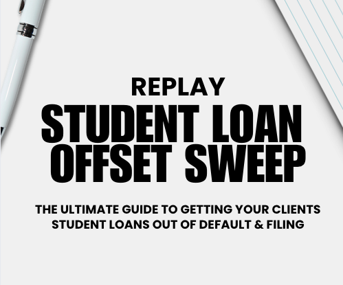 Student Loan Sweep (Step by Step Replay)