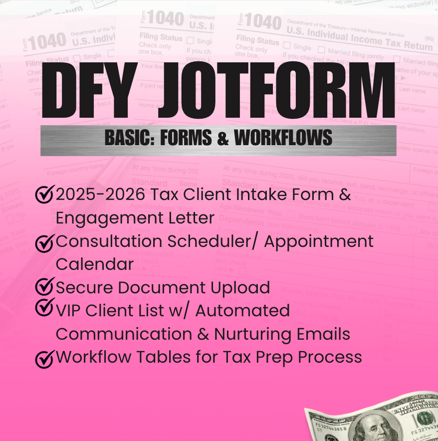 JOTFORM BUILDOUT W/ WORKFLOWS