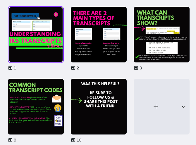 Understanding Transcripts Carousel