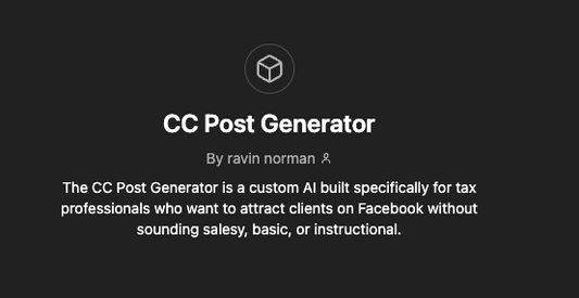 CC Post Generator