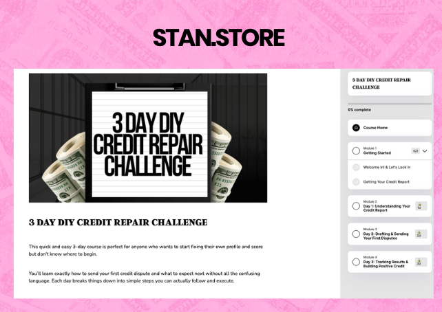 3 Day Course Buildout